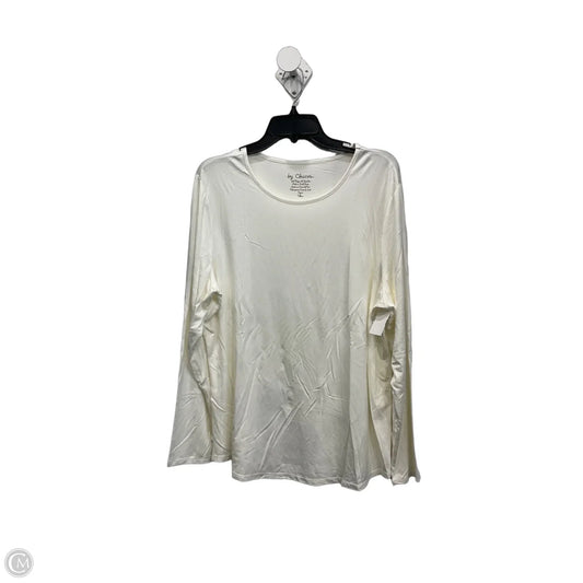 Top Long Sleeve By Chicos In Cream, Size: 3x