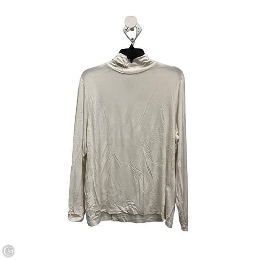 Top Long Sleeve By Chicos In Ivory, Size: 3x
