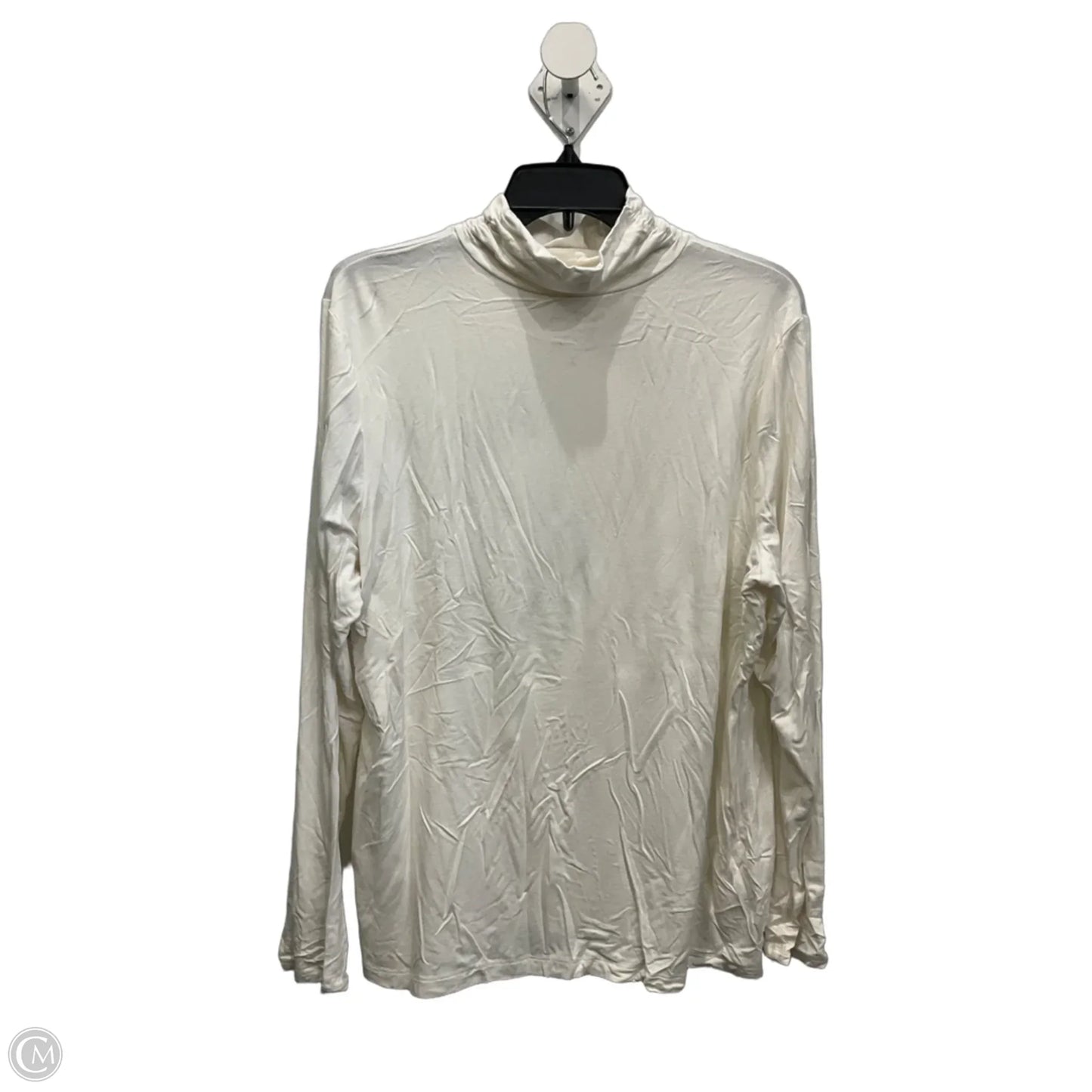 Top Long Sleeve By Chicos In Ivory, Size: 3x