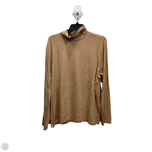 Top Long Sleeve By Chicos In Tan, Size: 3x