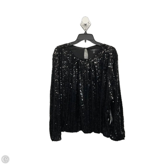 Top Long Sleeve By Simply Vera In Black, Size: Xxl