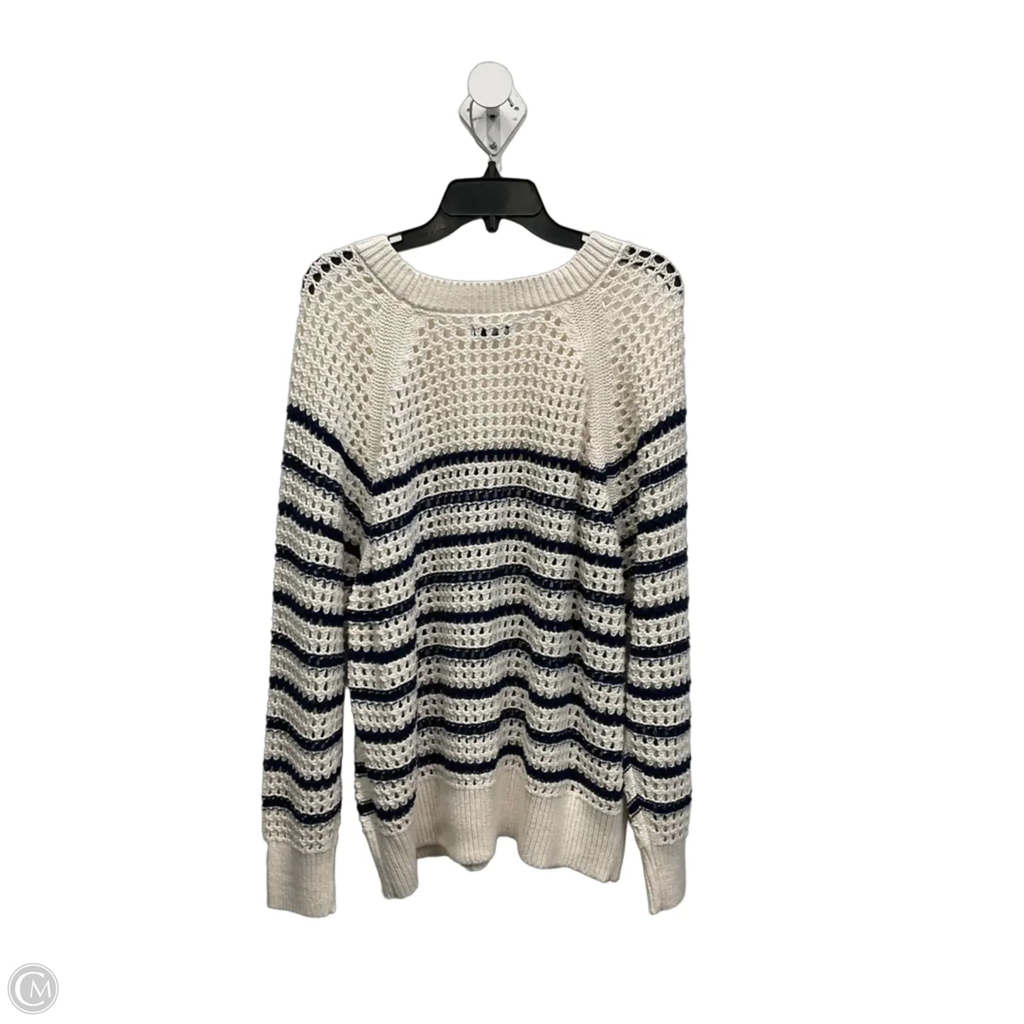 Sweater By Sonoma In Blue & White, Size: 1x