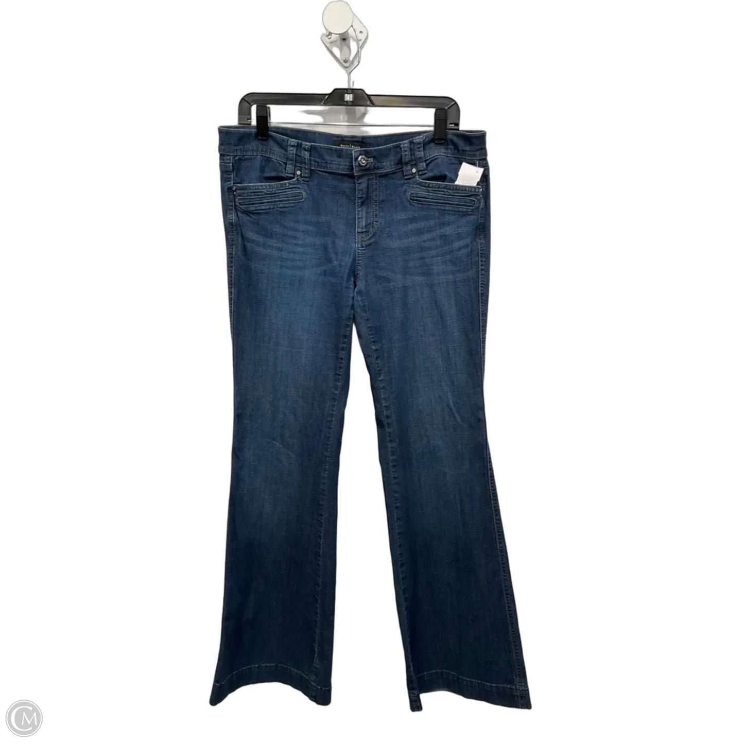 Jeans Flared By White House Black Market In Blue Denim, Size: 10