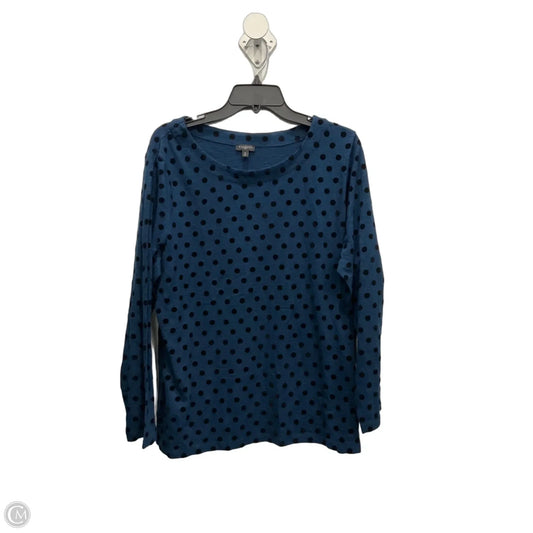 Top Long Sleeve By Talbots In Polkadot Pattern, Size: 1x