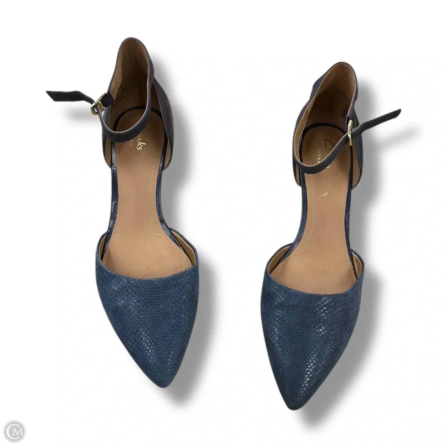 Shoes Heels Stiletto By Clarks In Blue, Size: 8.5