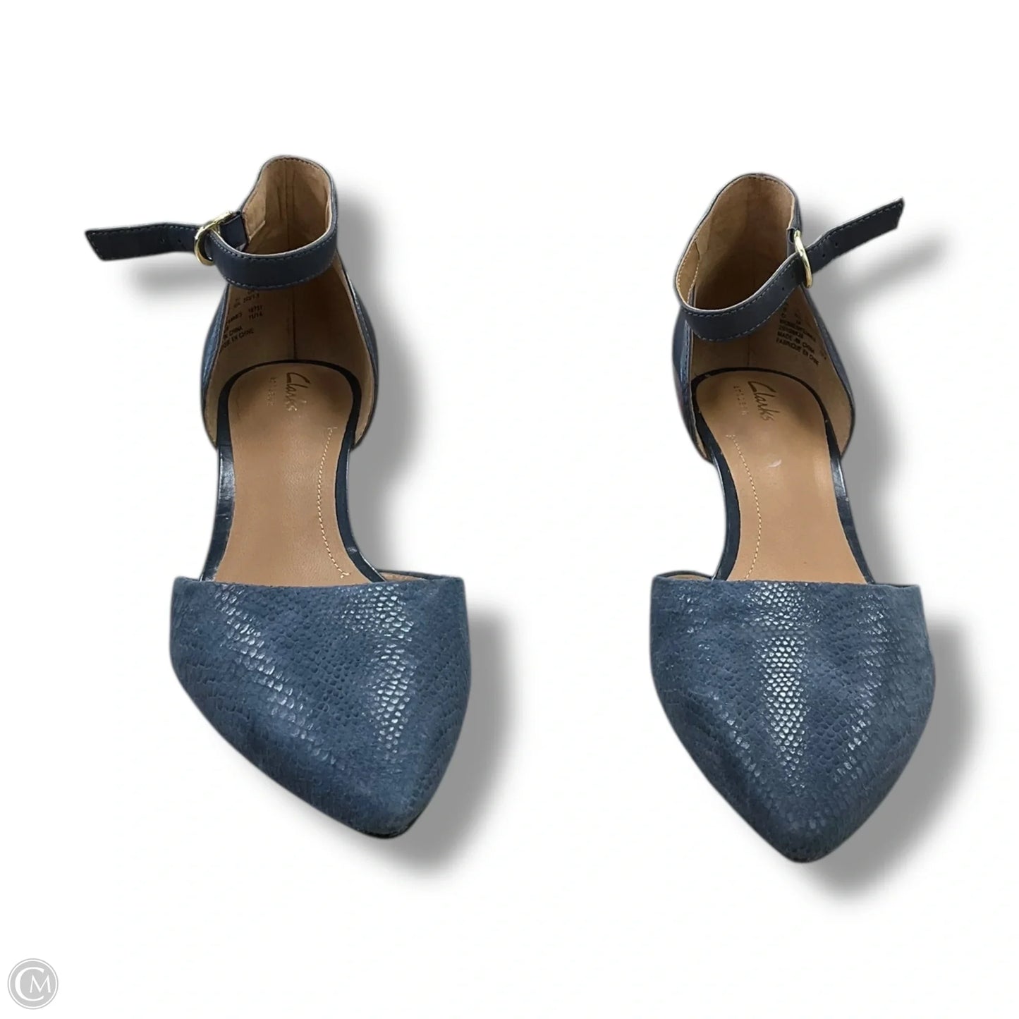 Shoes Heels Stiletto By Clarks In Blue, Size: 8.5