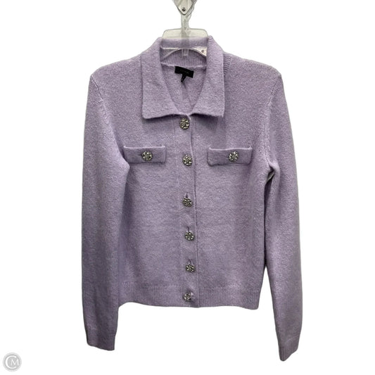 Sweater By Ann Taylor In Purple, Size: Xs