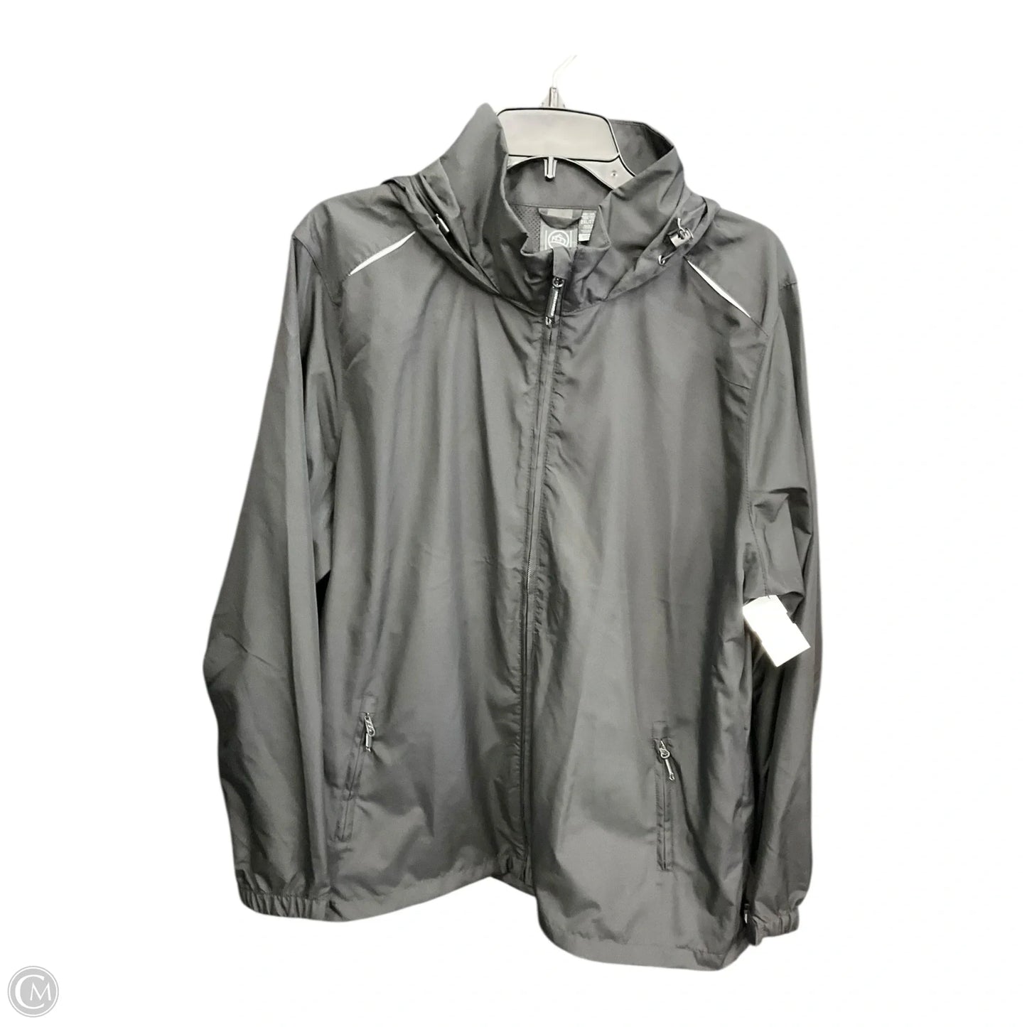 Jacket Windbreaker By Clothes Mentor In Black, Size: 2x