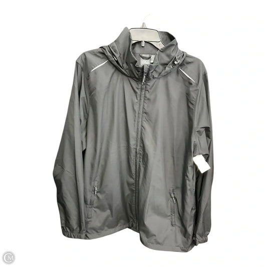 Jacket Windbreaker By Clothes Mentor In Black, Size: 2x
