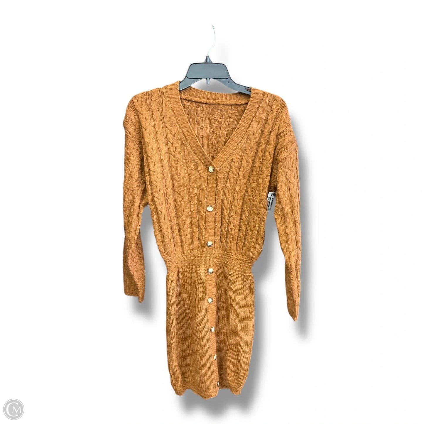 Dress Sweater By Cupshe In Brown, Size: M