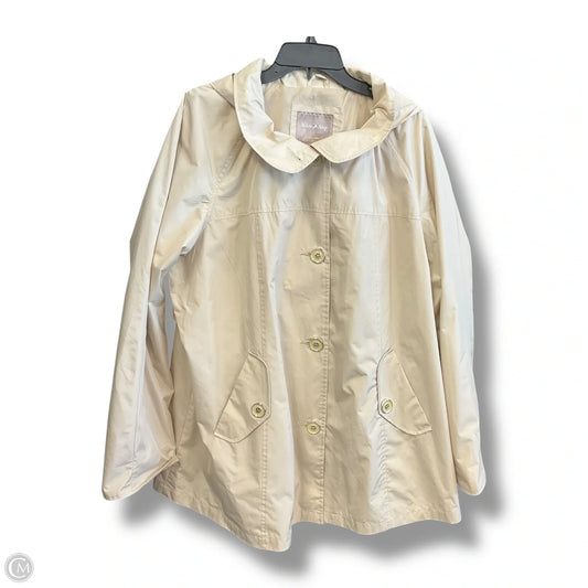 Jacket Windbreaker By White Stag In Cream, Size: 3x