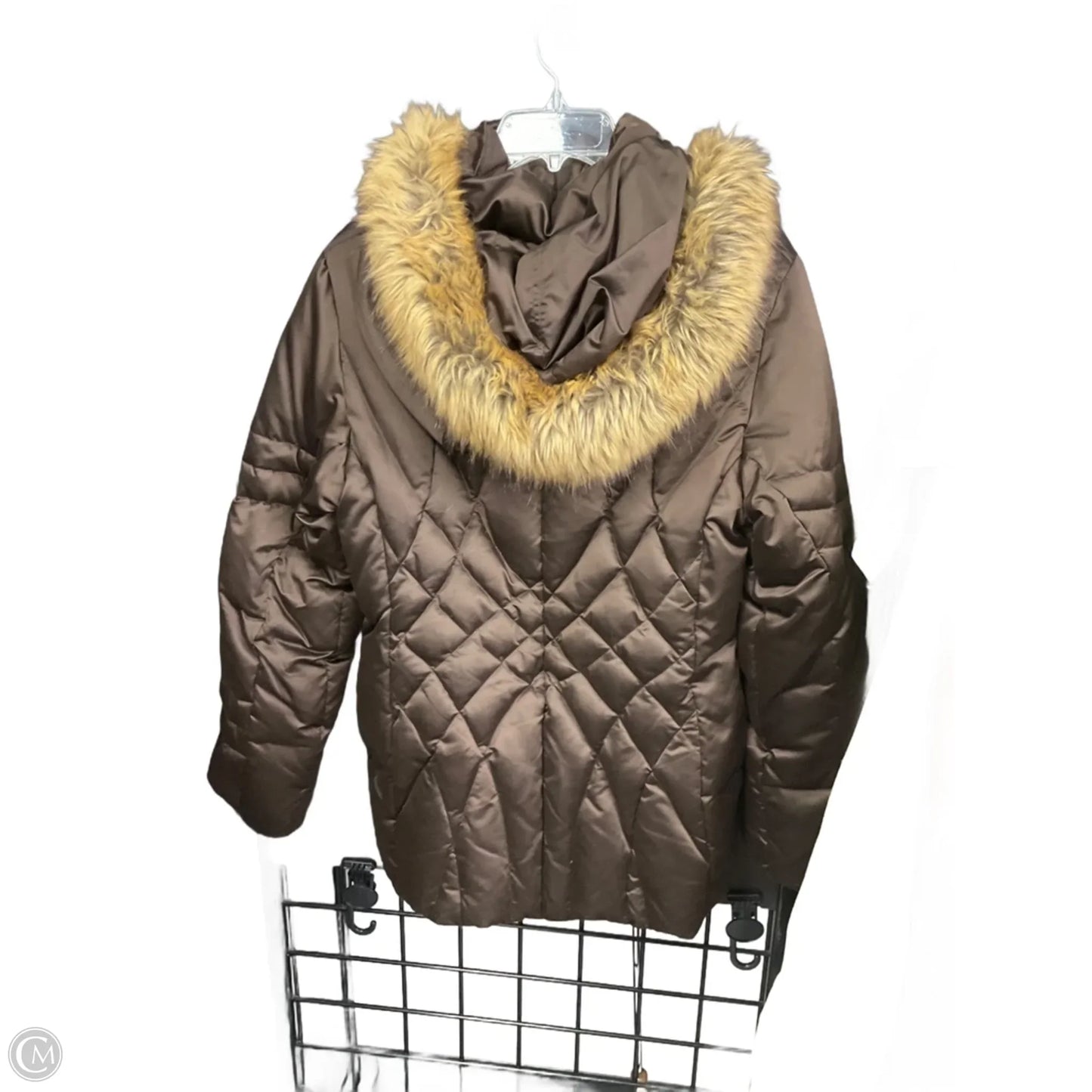 Jacket Puffer & Quilted By St Johns Bay In Brown, Size: M