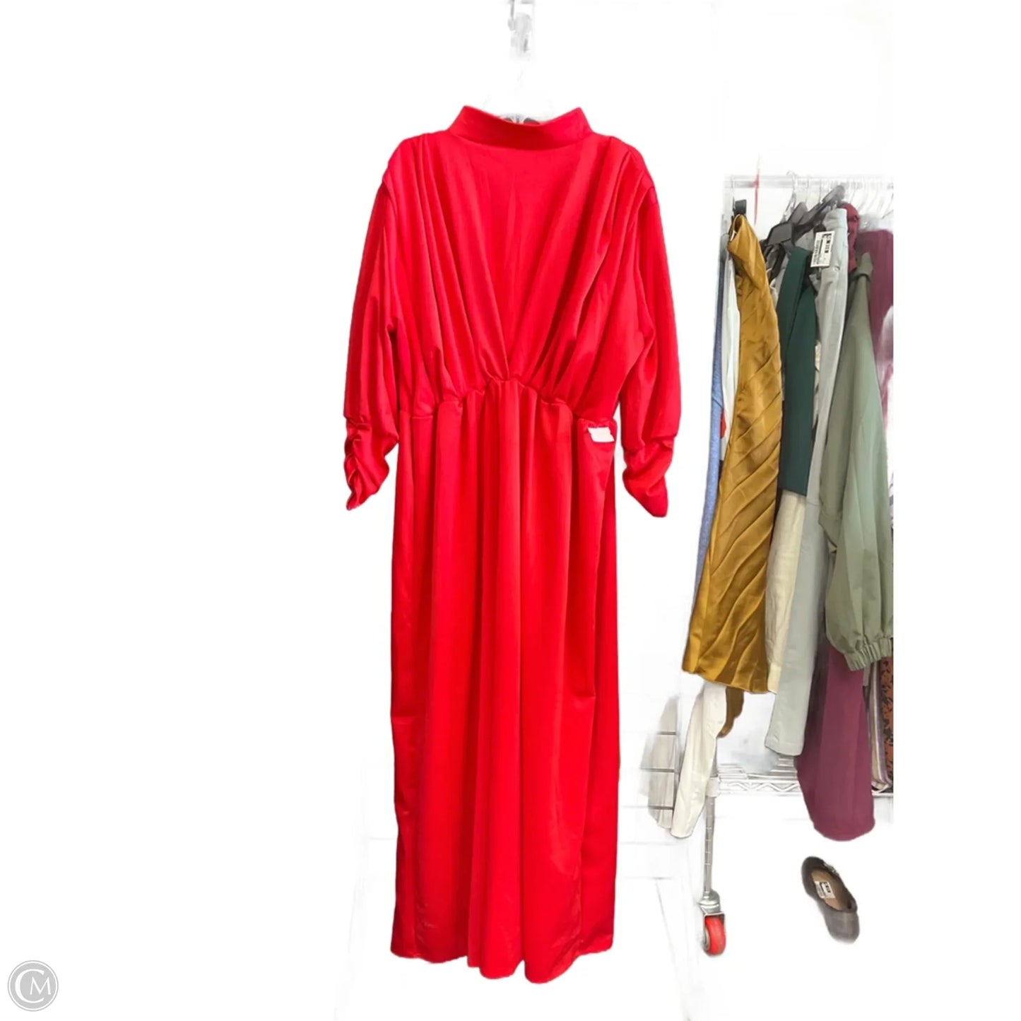 Dress Casual Maxi By Clothes Mentor In Red, Size: 3x