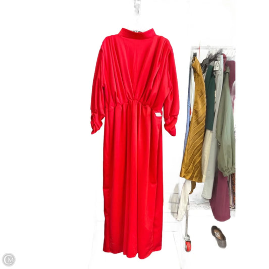 Dress Casual Maxi By Clothes Mentor In Red, Size: 3x
