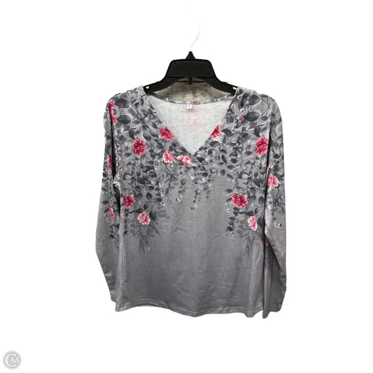 Top Long Sleeve By Clothes Mentor In Floral Print, Size: S