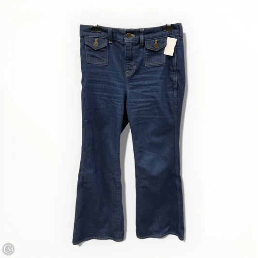 Jeans Wide Leg By J. Crew In Blue Denim, Size: 4