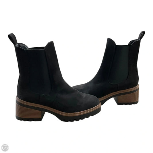 Boots Ankle Heels By Bamboo In Black, Size: 8.5