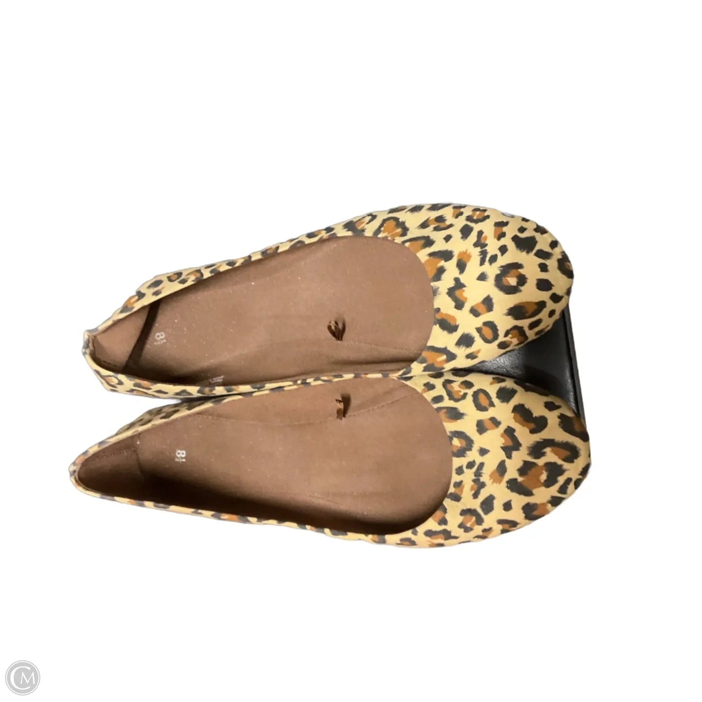 Shoes Flats By Clothes Mentor In Animal Print, Size: 8.5