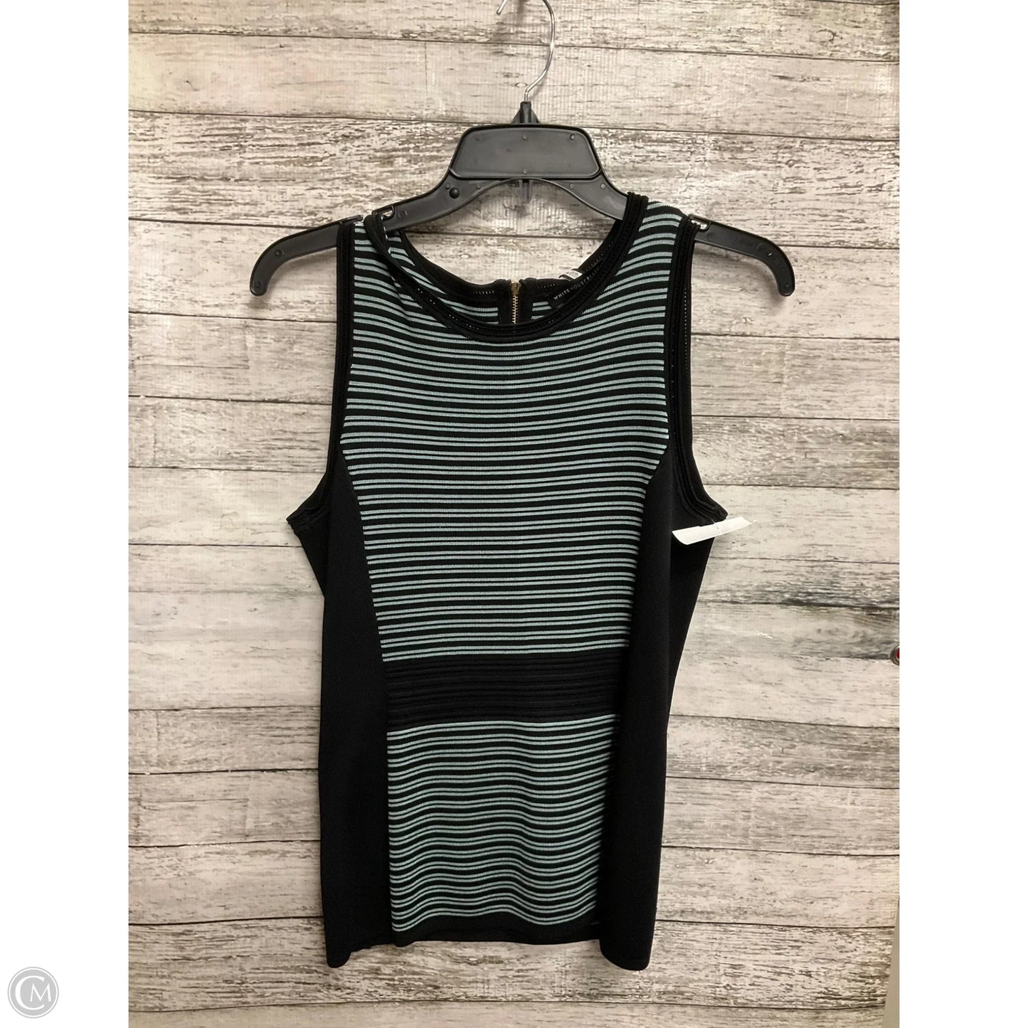 Top Sleeveless By White House Black Market In Black & Grey, Size: S