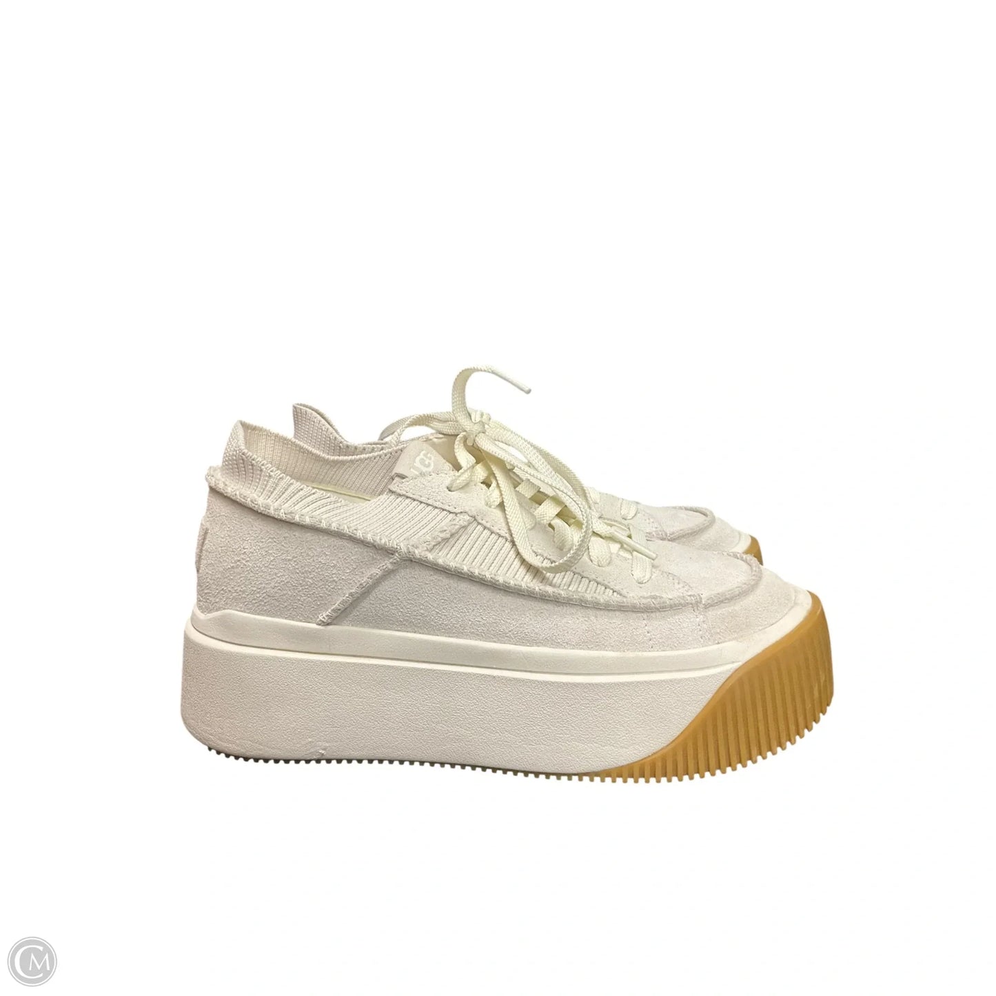 Shoes Designer By Ugg In Cream, Size: 7.5