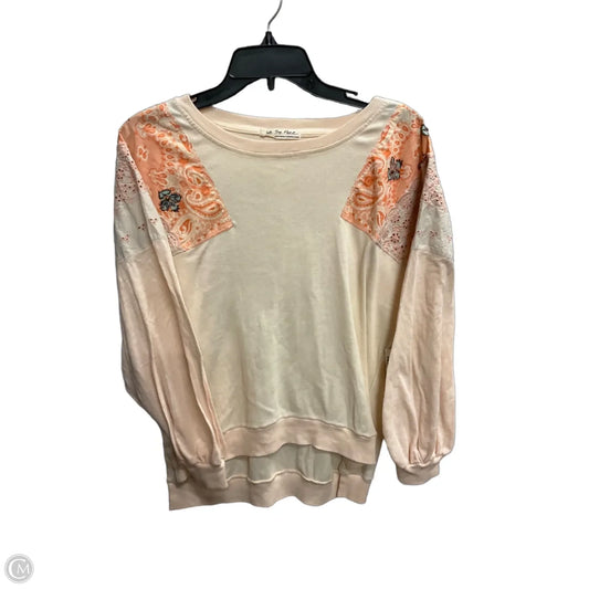Top Long Sleeve By We The Free In Peach, Size: Xs