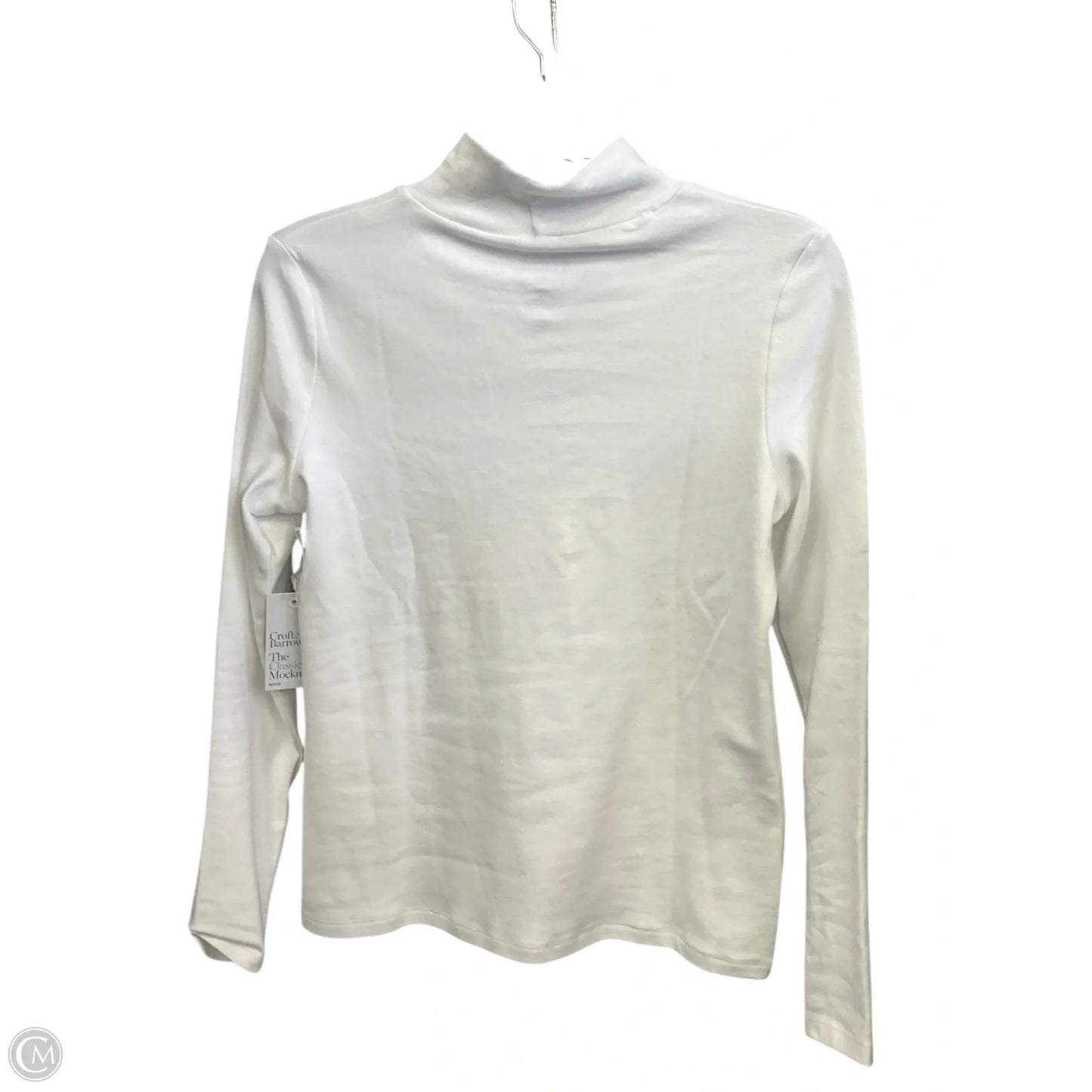 Top Long Sleeve By Croft And Barrow In White, Size: Xsp