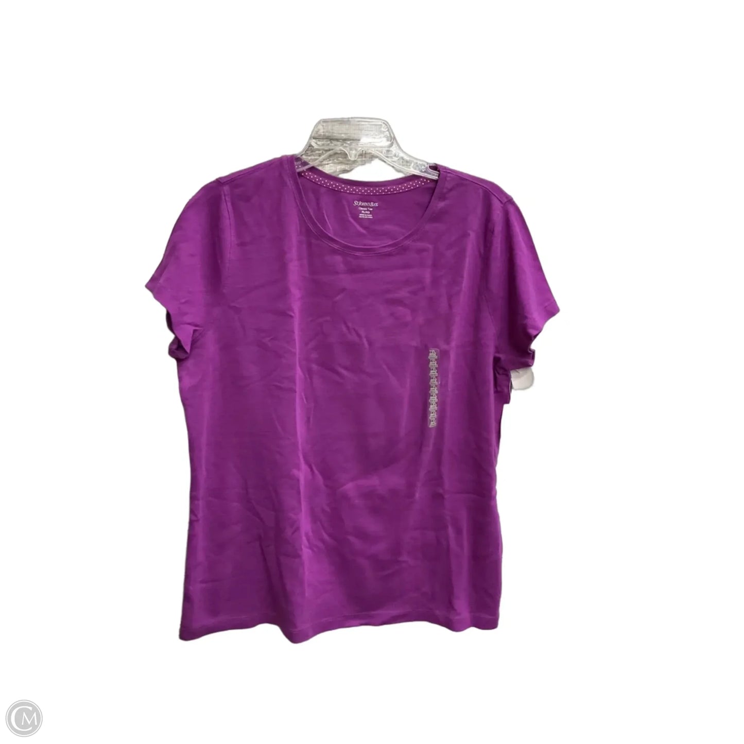 Top Short Sleeve By St Johns Bay In Purple, Size: Xl