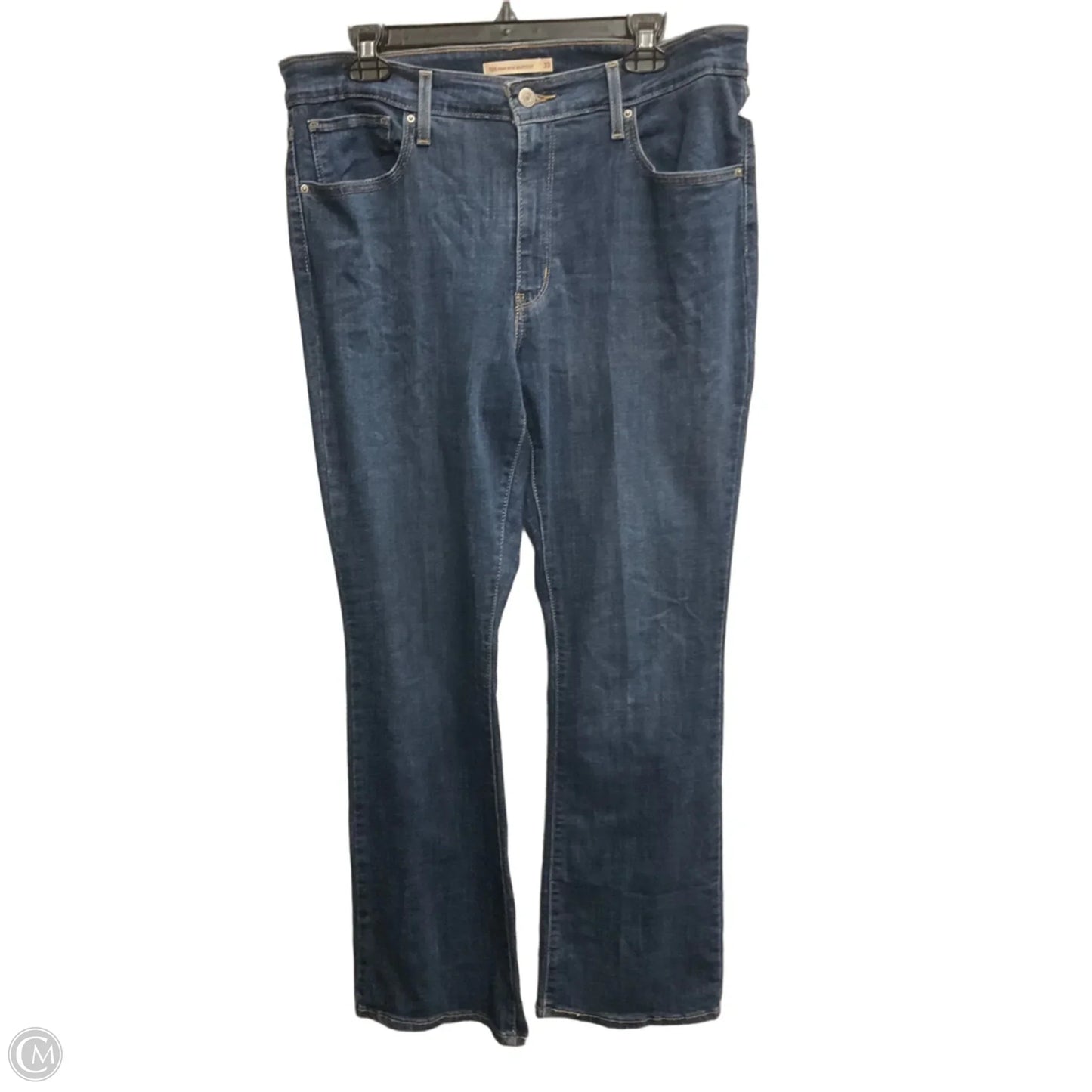 Jeans Flared By Levis In Blue Denim, Size: 10