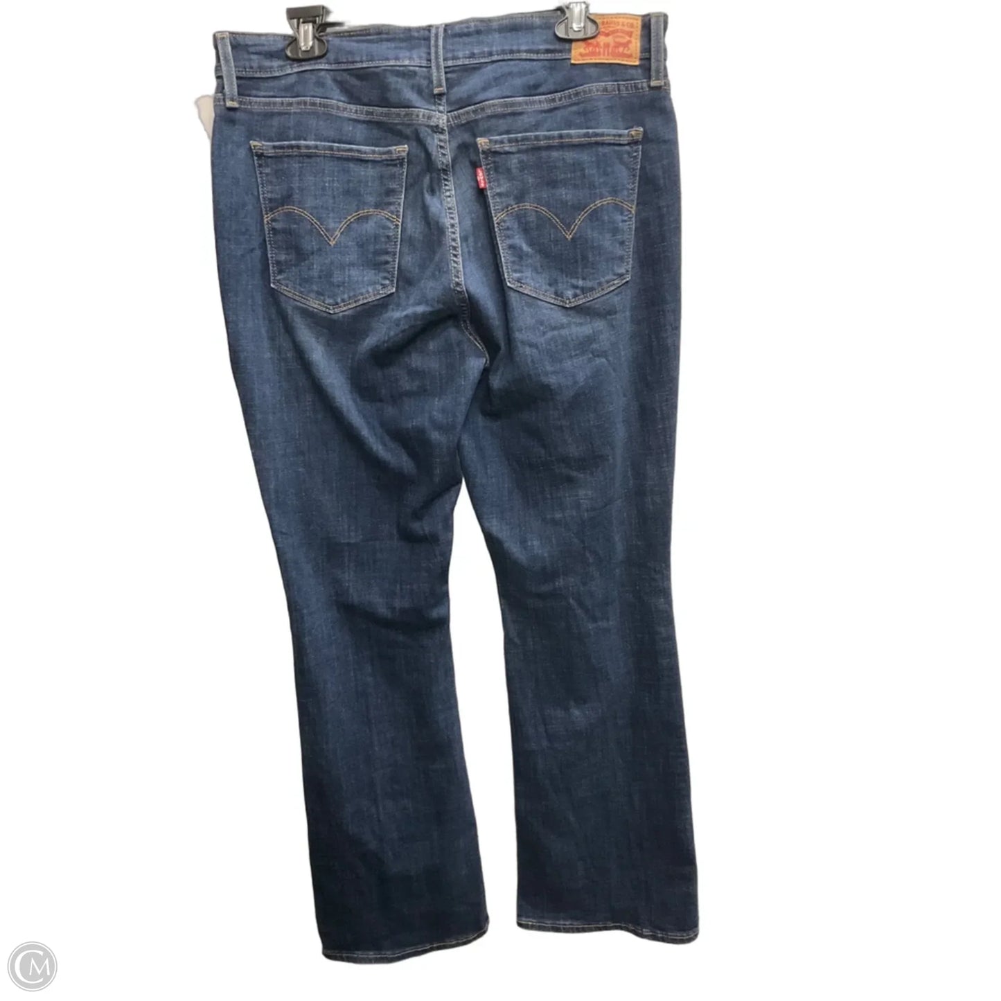 Jeans Flared By Levis In Blue Denim, Size: 10
