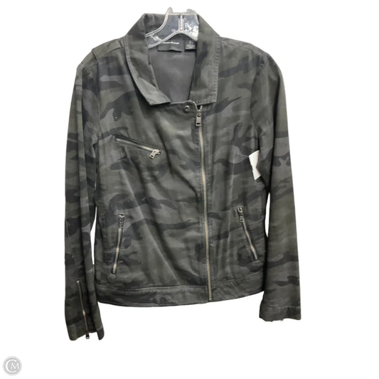 Jacket Shirt By Dkny In Camouflage Print, Size: L