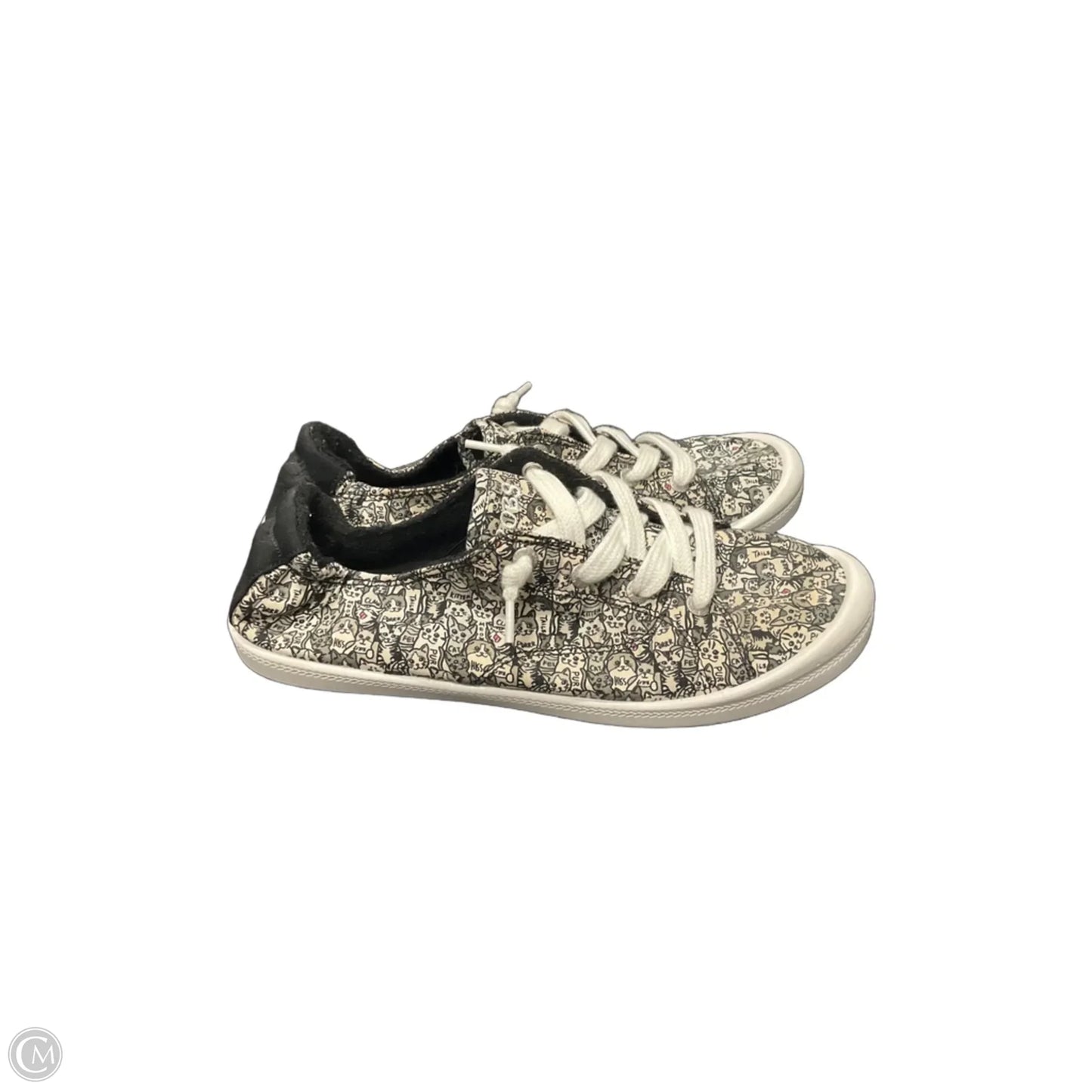 Shoes Sneakers By Skechers In Black & Cream, Size: 8.5