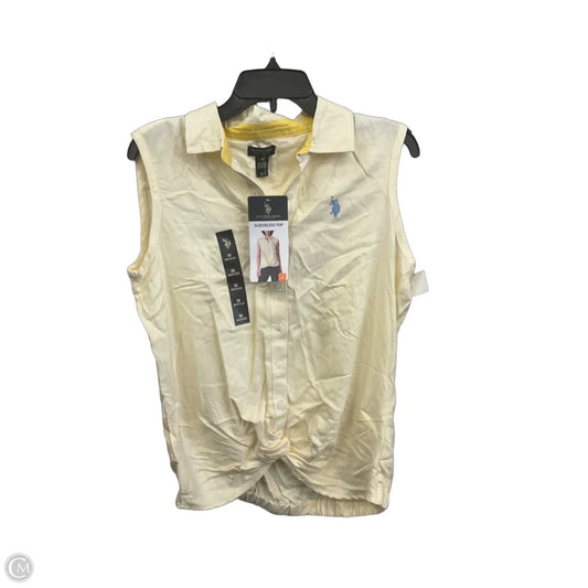 Top Sleeveless By Us Polo Assoc In Yellow, Size: M