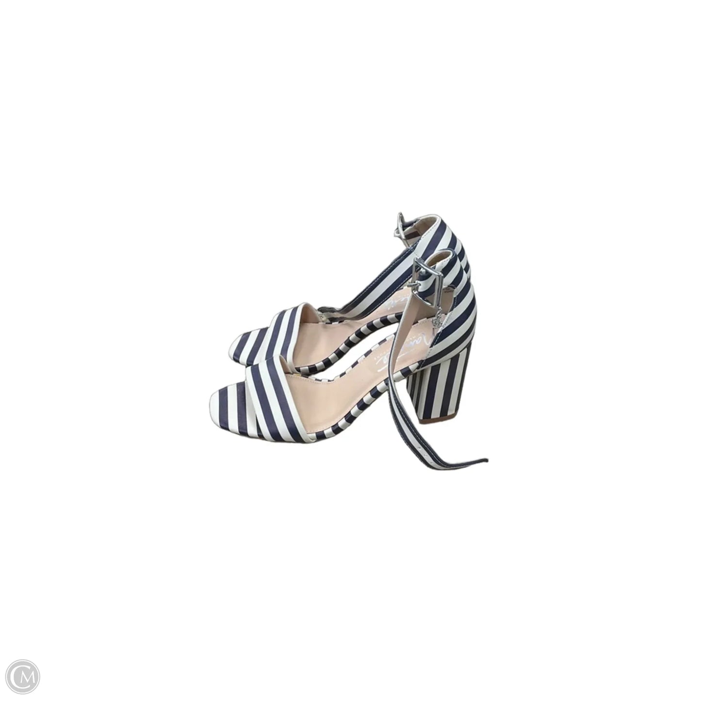 Shoes Heels Block By Nanette Lepore In Striped Pattern, Size: 7.5