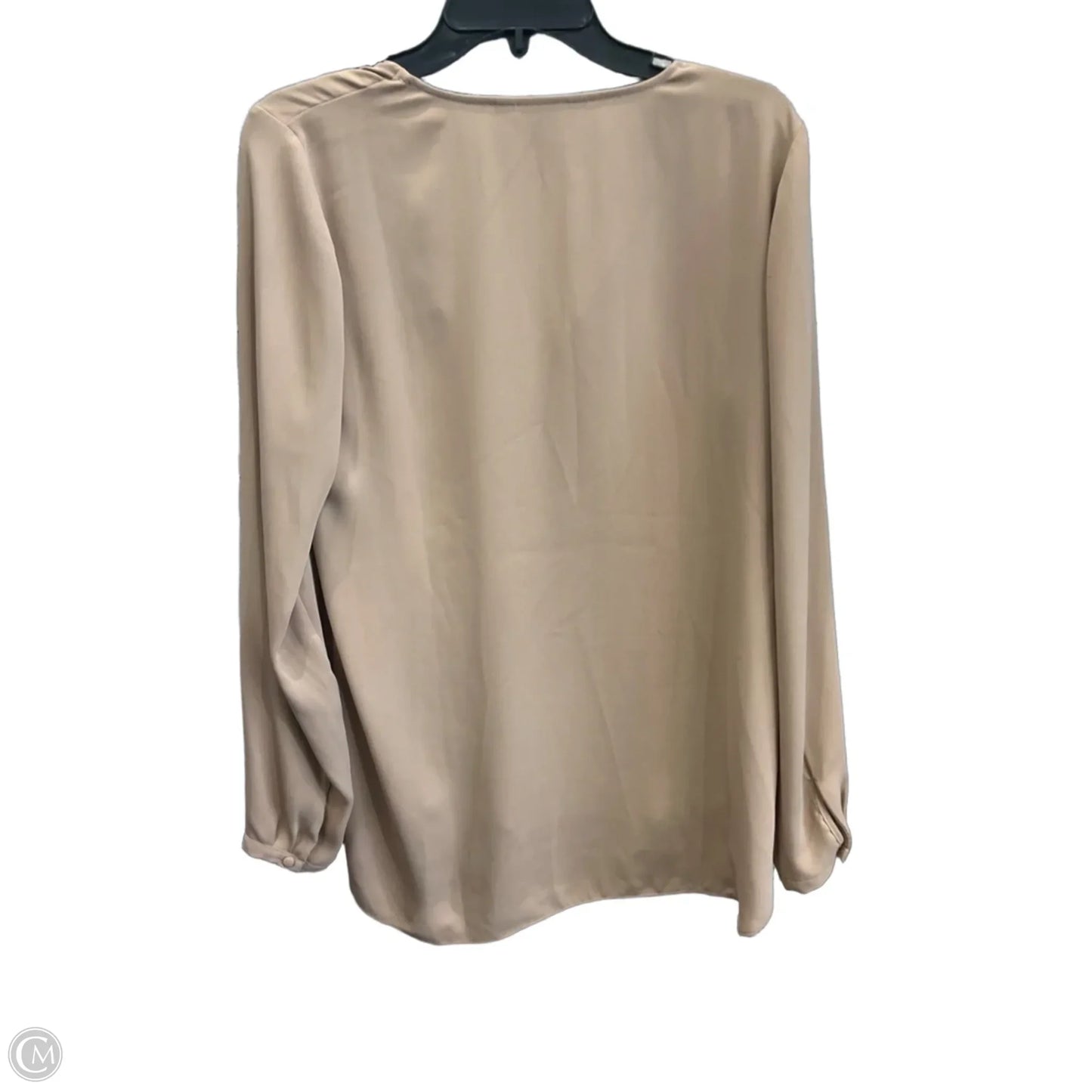 Top Long Sleeve By White House Black Market In Tan, Size: M