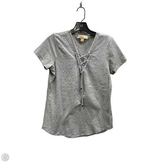 Top Short Sleeve By Michael By Michael Kors In Grey, Size: S