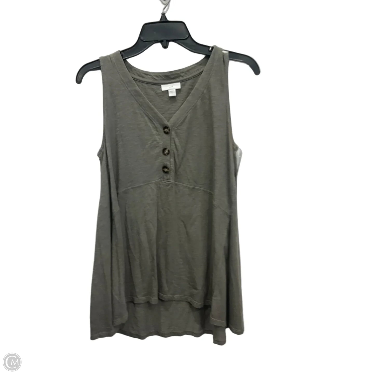 Top Sleeveless By J. Jill In Green, Size: S