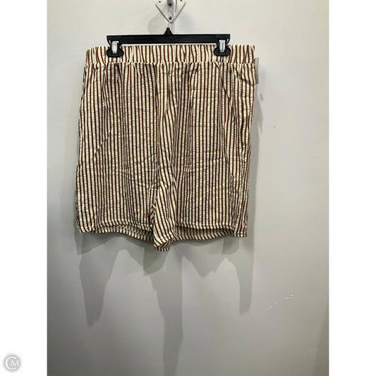 Shorts By Clothes Mentor In Striped Pattern, Size: 1x