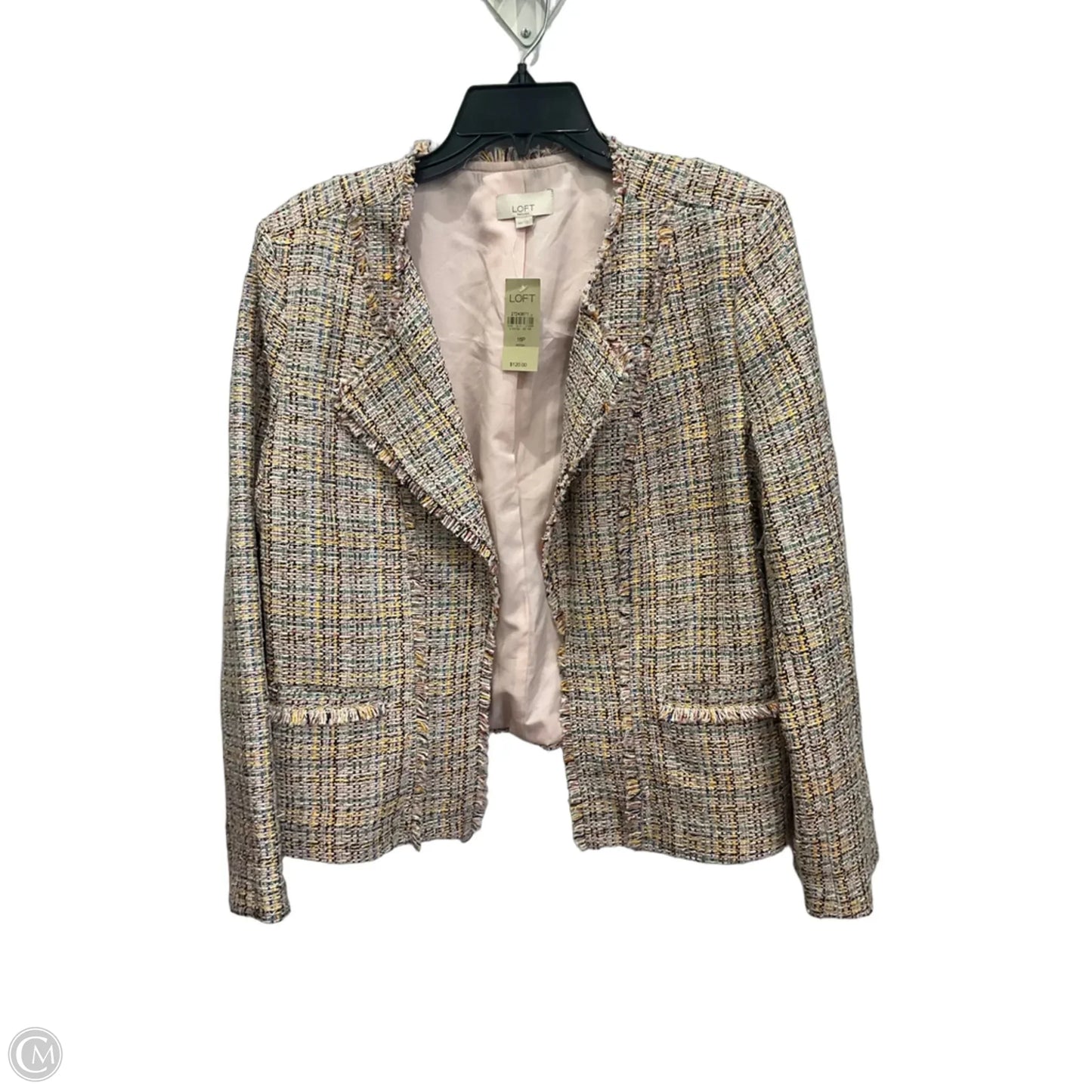Blazer By Loft In Plaid Pattern, Size: Xlp
