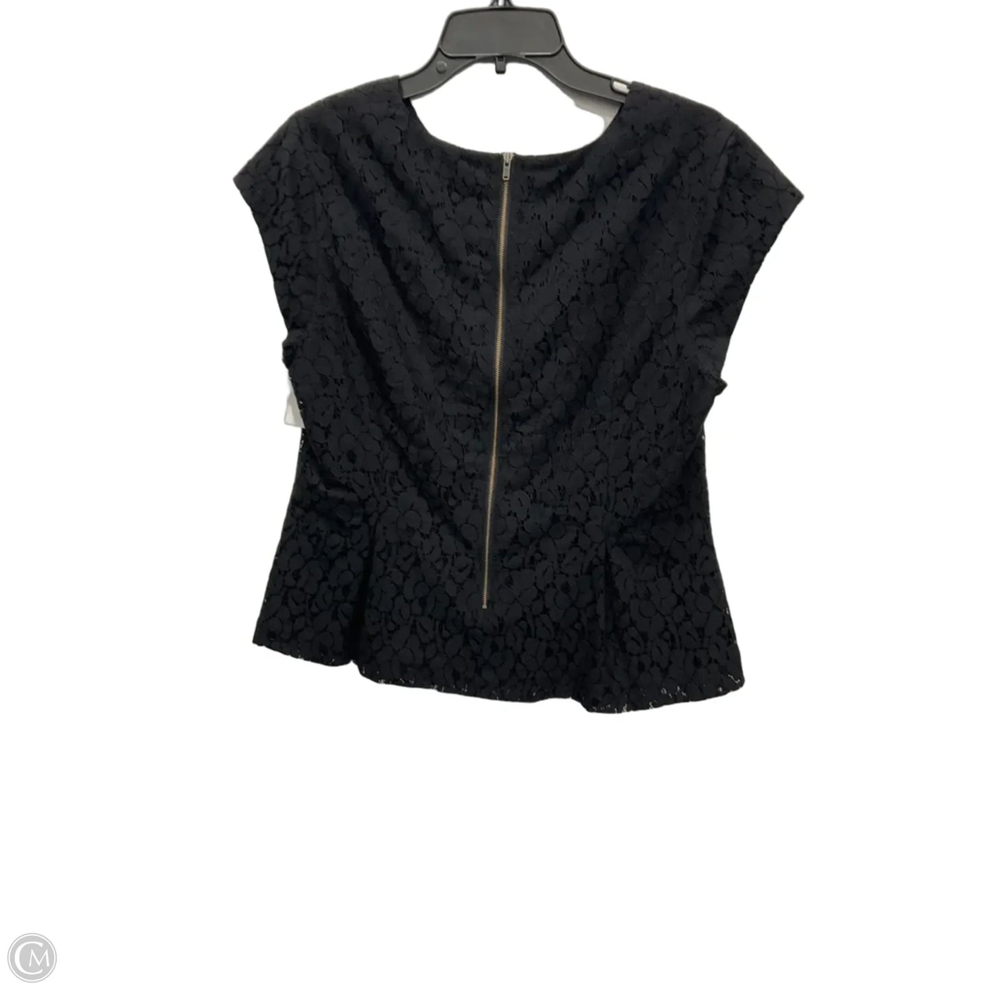 Top Sleeveless By Halogen In Black, Size: L