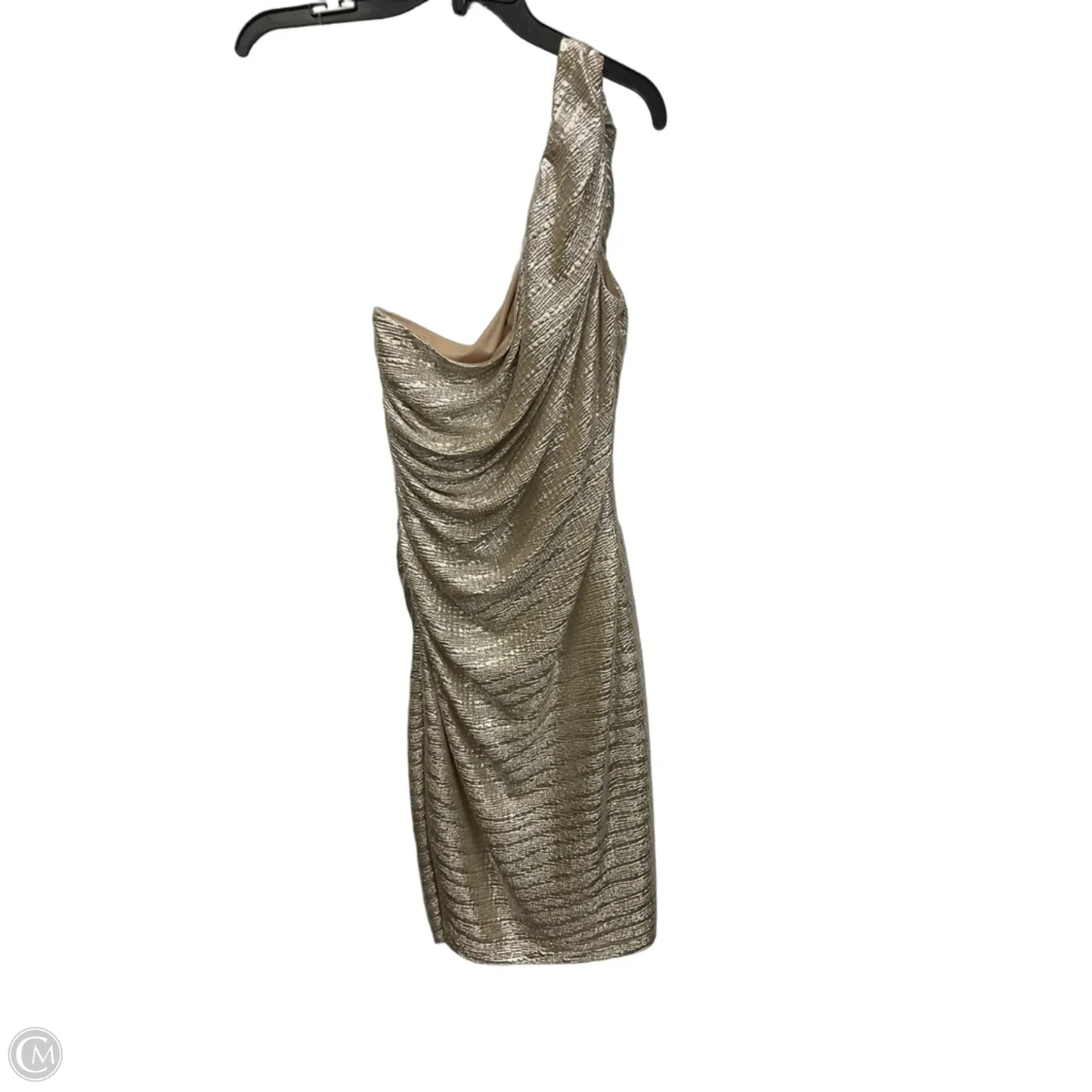 Dress Casual Midi By Connected Apparel In Gold, Size: L