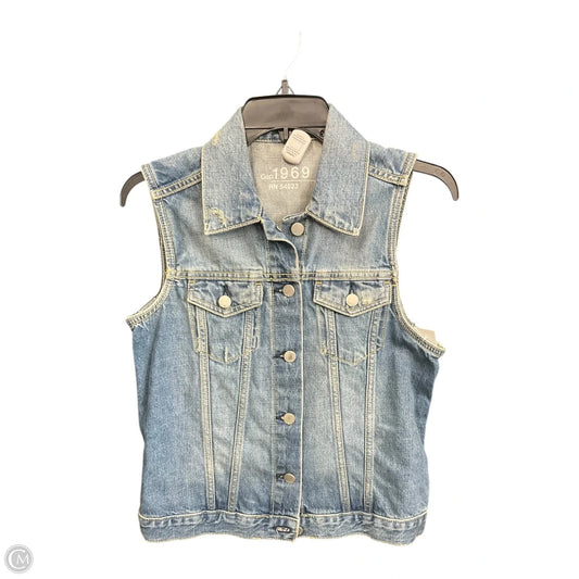 Vest Other By Gap In Blue Denim, Size: S