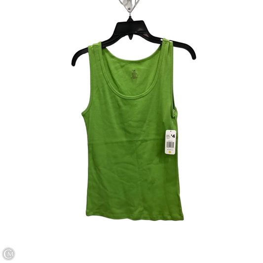 Top Sleeveless By Bobbie Brooks In Green, Size: M