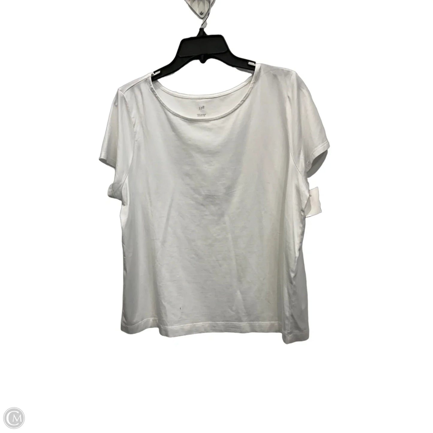 Top Short Sleeve By J. Jill In White, Size: L