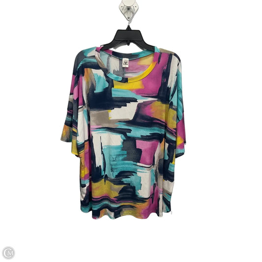 Top Short Sleeve By Sew In Love In Multi-colored, Size: 3x
