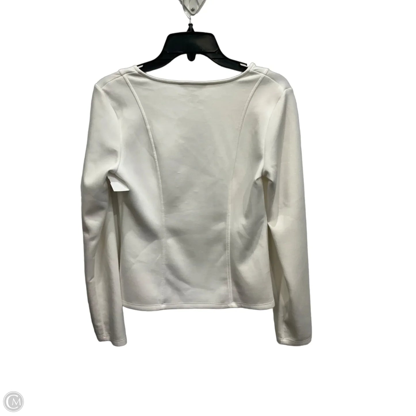 Top Long Sleeve By Banana Republic In Ivory, Size: S