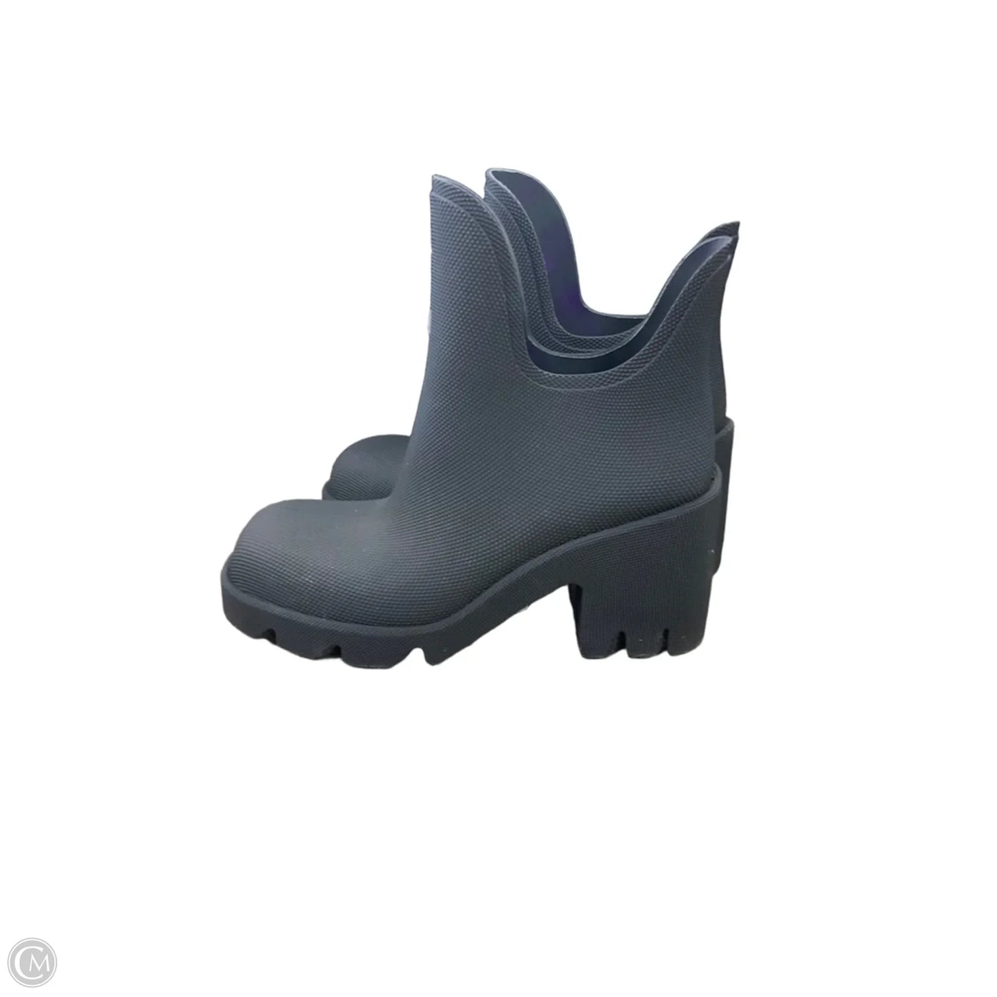 Boots Luxury Designer By Burberry In Black, Size: 9