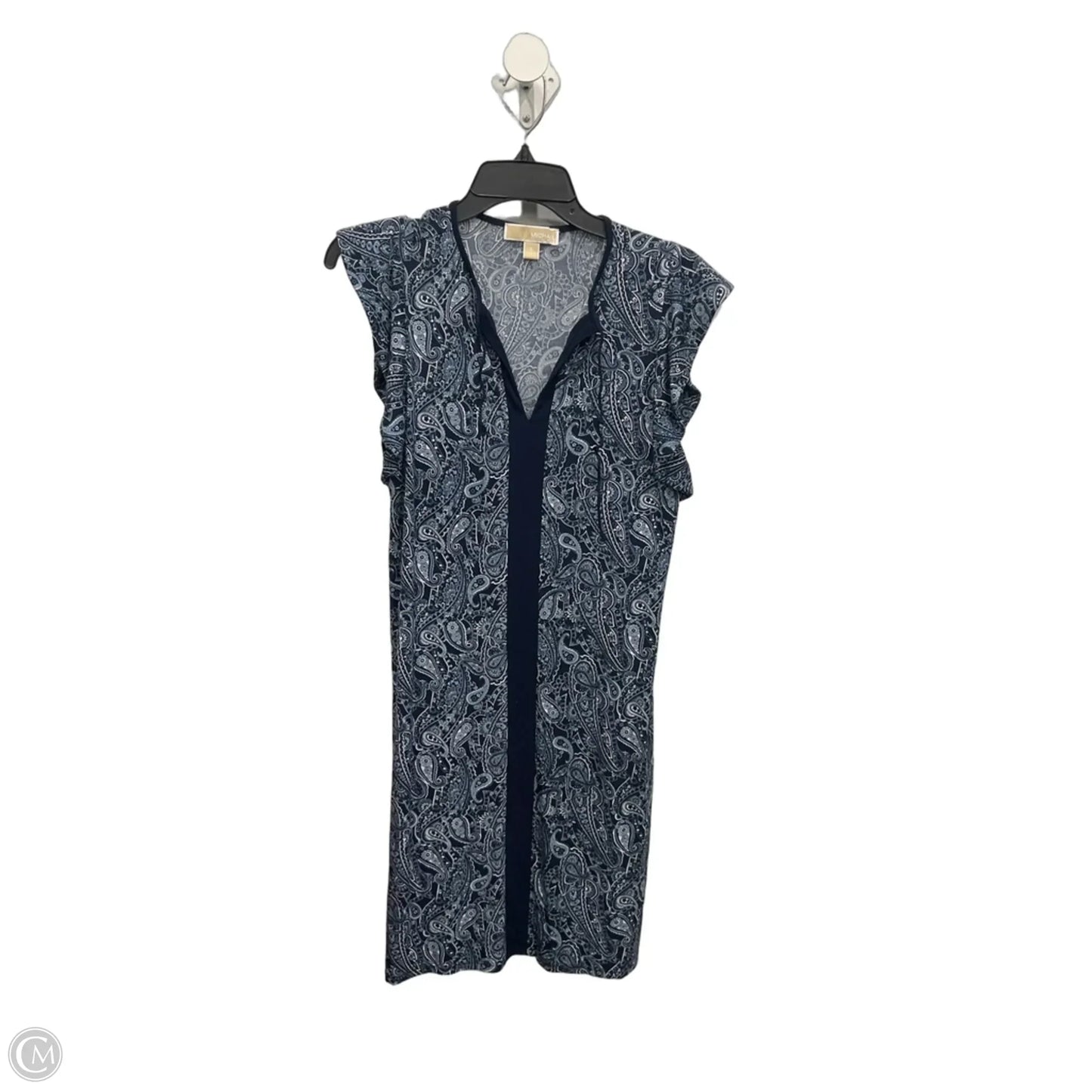 Dress Casual Midi By Michael By Michael Kors In Blue, Size: S