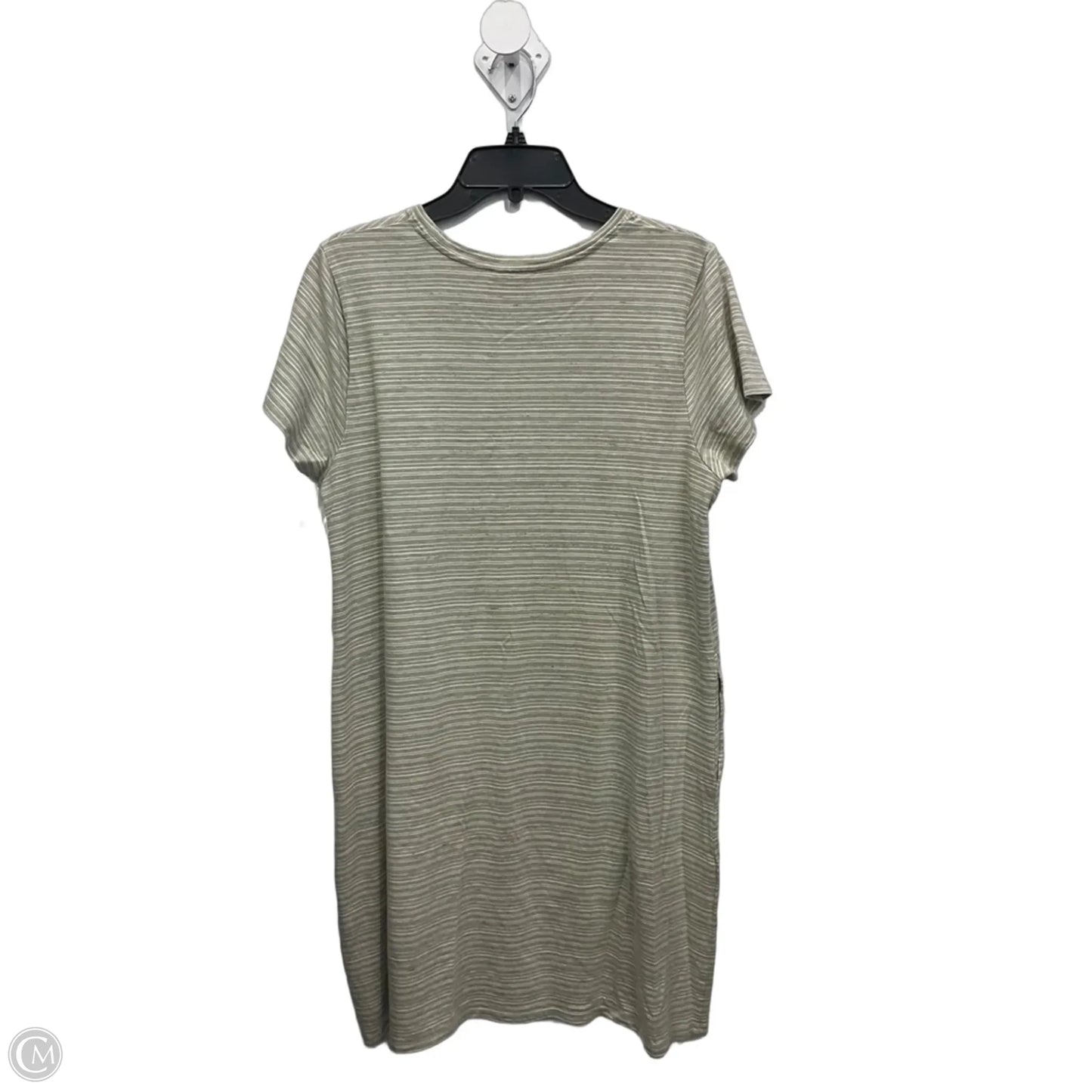 Top Short Sleeve By Pure Jill In Striped Pattern, Size: L