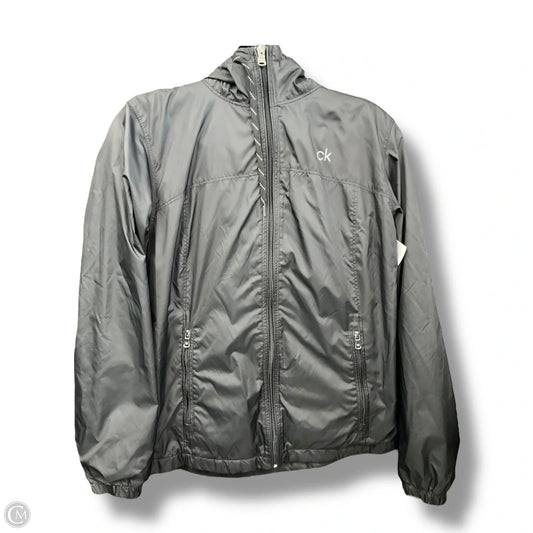 Jacket Windbreaker By Calvin Klein In Black, Size: S