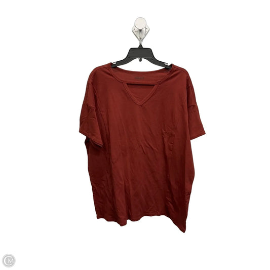 Top Short Sleeve By Torrid In Brown, Size: Xl